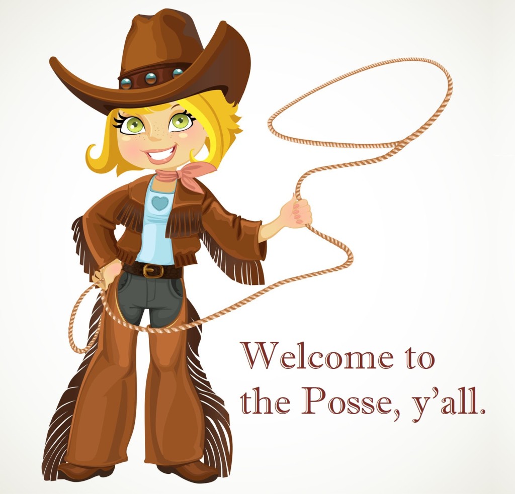 Blond cowgirl with Lasso